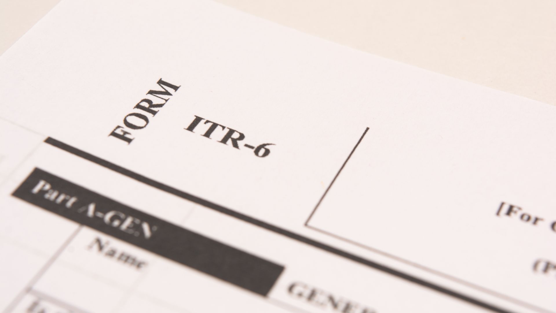 Different types of ITR forms available for taxpayers